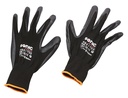 Nailoninės pirštinės su nitrilo danga, dydis L (4821702, SONIC)