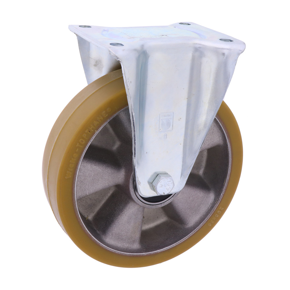 Fixed castor wheel D200, h245, 500 kg (113812, RAVAGLIOLI)