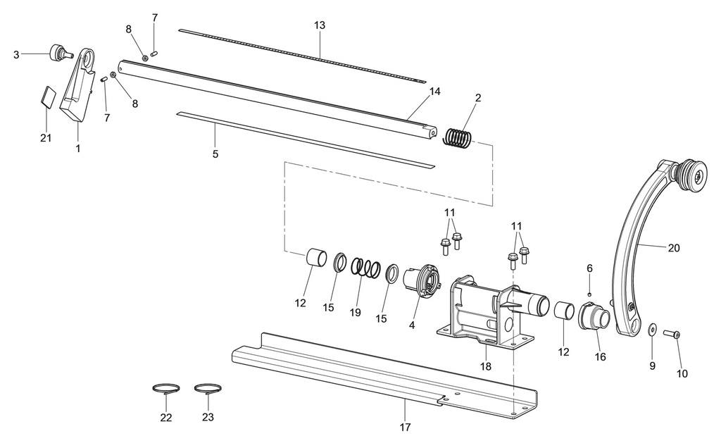 Distance and diameter gauge assembly (129791491, RAVAGLIOLI)