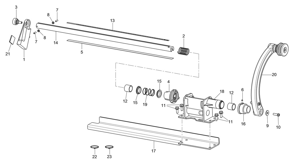 Distance calibration assembly 30 in. (130192100, RAVAGLIOLI)