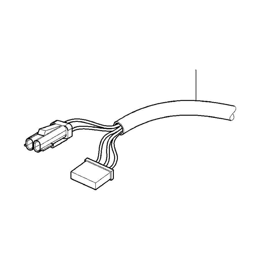 Power cable with connector, 680 mm (20851, RAVAGLIOLI)