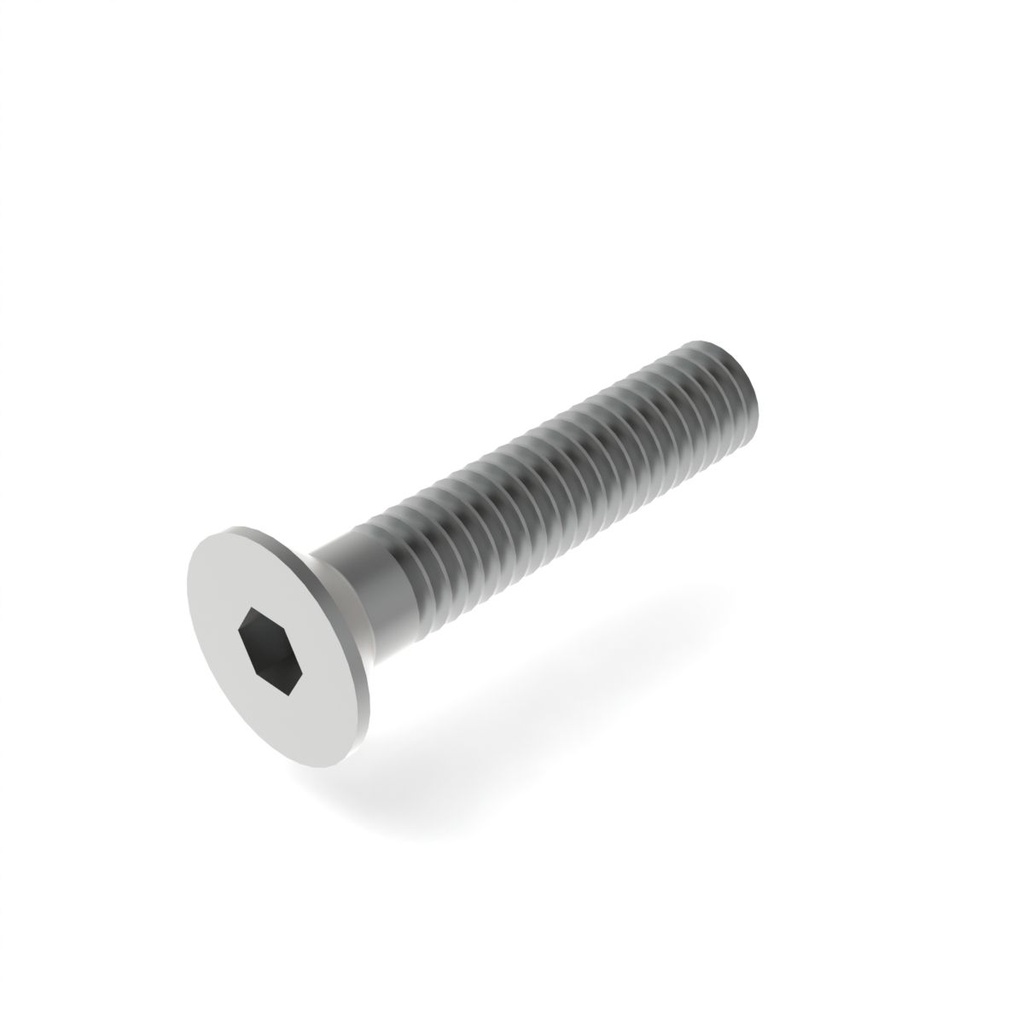 Countersunk socket head screw M4x20 UNI 5933, zinc plated (209226, RAVAGLIOLI)
