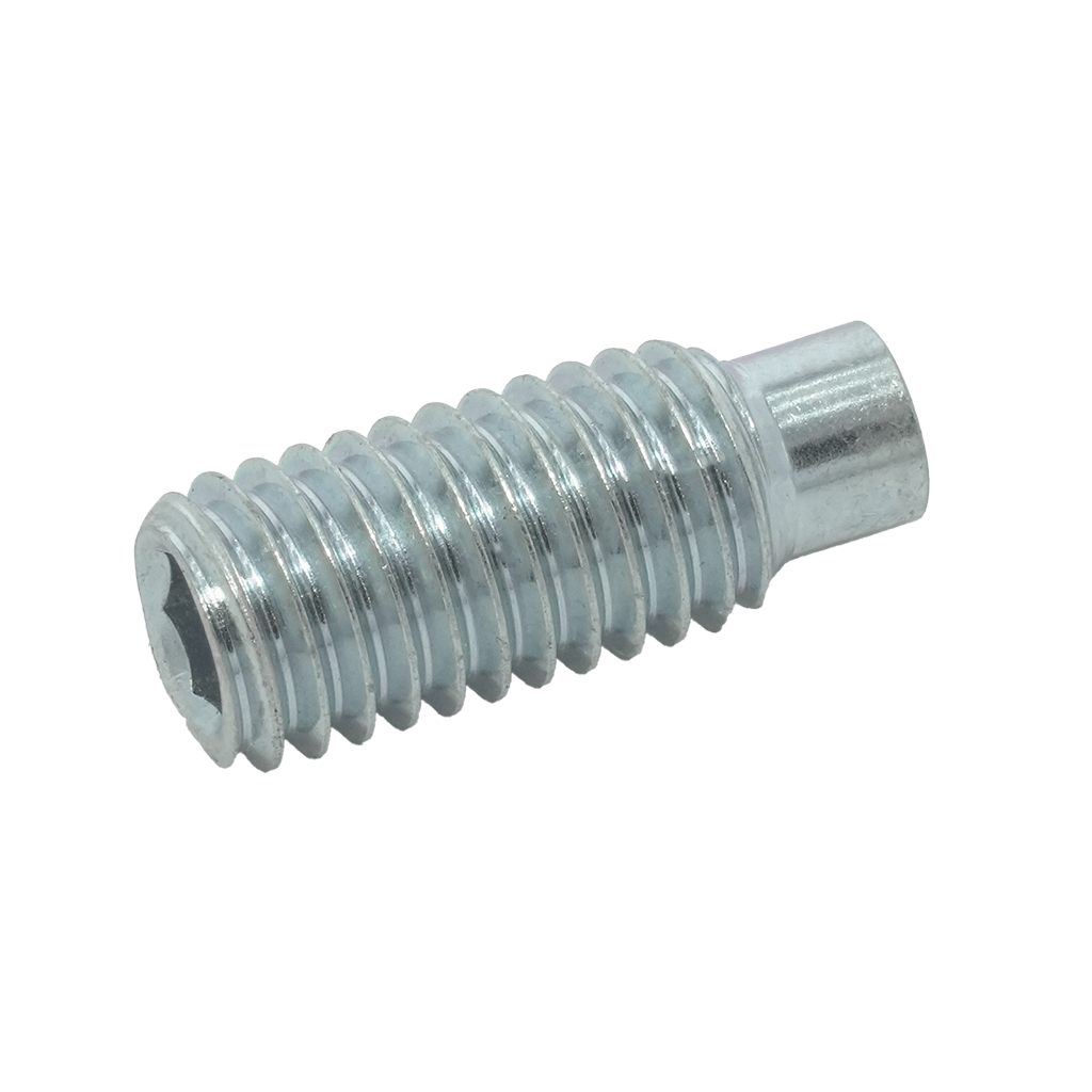 Galvanised hex socket set screw with cylindrical point (211074, RAVAGLIOLI)