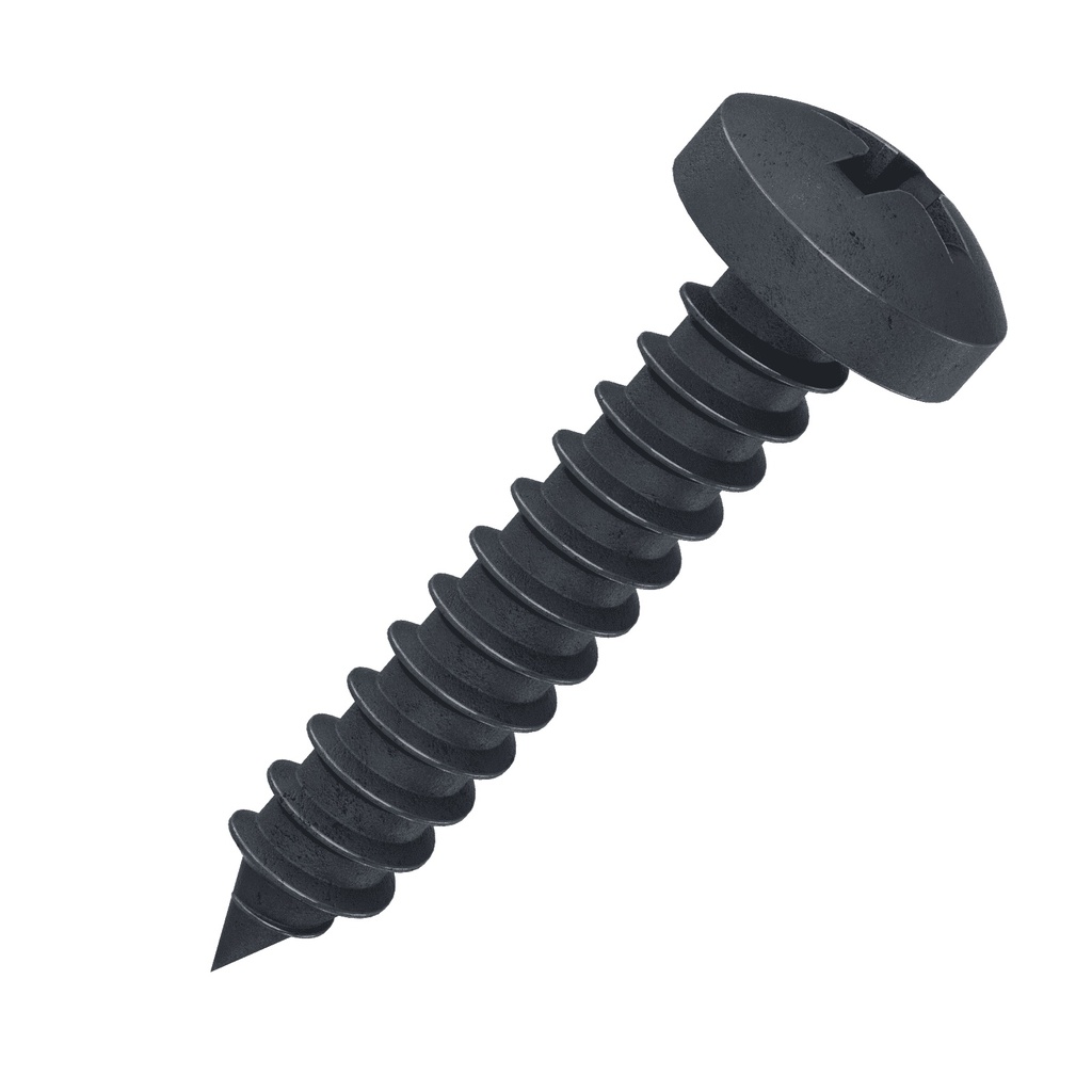 Black zinc-plated self-tapping pan head screw 2.9x13 (DIN 7981) (220128, RAVAGLIOLI)
