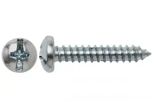 Skrūve plastmasai ar pusapaļu galvu 3,5x10 mm, cinkota (220301, RAVAGLIOLI)