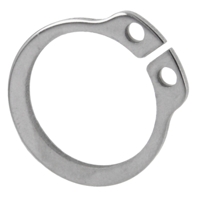External retaining ring 10 mm UNI 7435, stainless steel (243079, RAVAGLIOLI)