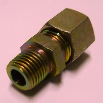 Upright union 1/4in male x 10mm pipe TN93-10LRZN (304012, RAVAGLIOLI)