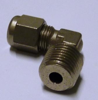 L-shaped end union with copper pipe 1/4 in. x 8 mm (305004, RAVAGLIOLI)