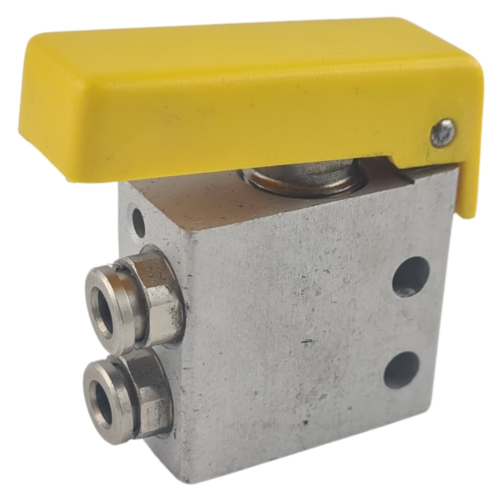 3/2 microvalve, manual control, d. 4, NA (309099, RAVAGLIOLI)