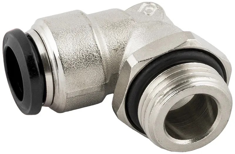 Quick coupling L-shaped swivel extension union M5x4 (325073, RAVAGLIOLI)