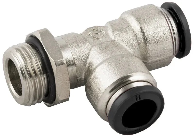 Sukamoji T formos jungtis 10 mm – 1/4 col. (325216, RAVAGLIOLI)