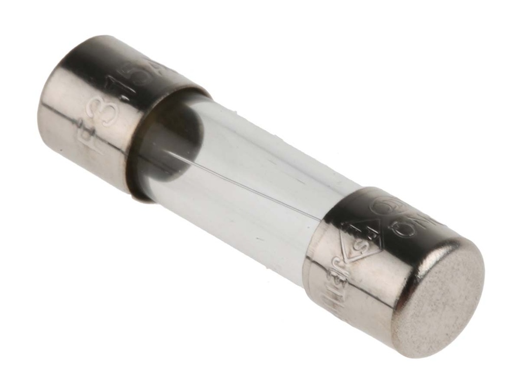 Stikla drošinātājs 3,15 A 250 V (507076, RAVAGLIOLI)