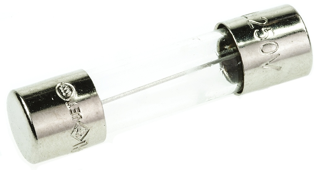 Lėtaeigis saugiklis 6,3A 250V, 5x20 mm (507084, RAVAGLIOLI)