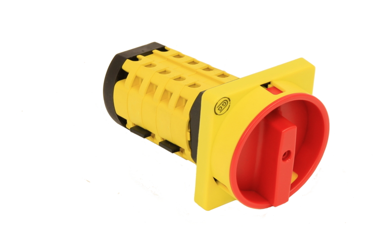 Switch 16 A, 3-phase, 2 auxiliary contacts, common phase (518246, RAVAGLIOLI)