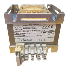 Transformators TMJ 100 VA 0-115-230 / 0-24 V (528048, RAVAGLIOLI)