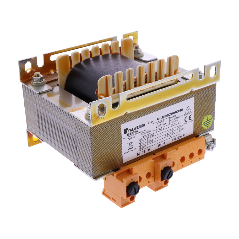 Transformators 200 VA, 230/400 V – 0-20/0-24 V (528086, RAVAGLIOLI)