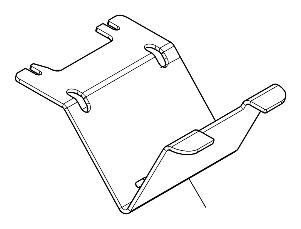 Motor support plate, zinc-plated (710217770, RAVAGLIOLI)