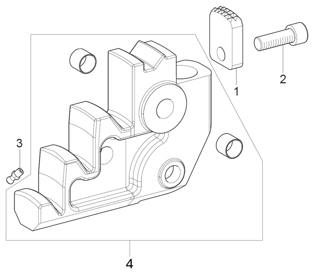 Self-centering chuck jaws unit (750390641, RAVAGLIOLI)