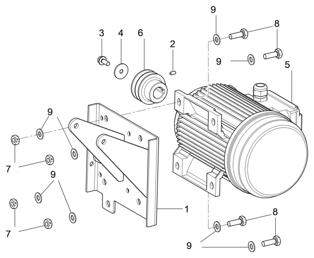 Balno mazgas su varikliu 400 V 50 Hz 3f (750490221, RAVAGLIOLI)