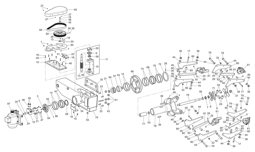 Spindle arm assembly no. 2 (750590690, RAVAGLIOLI)