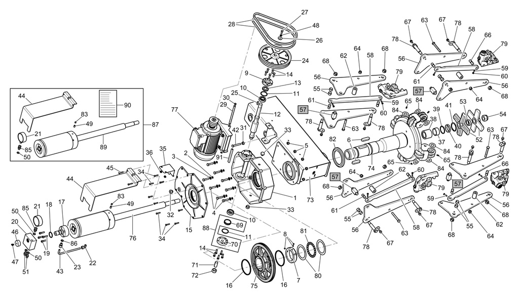 Spindle arm assembly (752290771, RAVAGLIOLI)