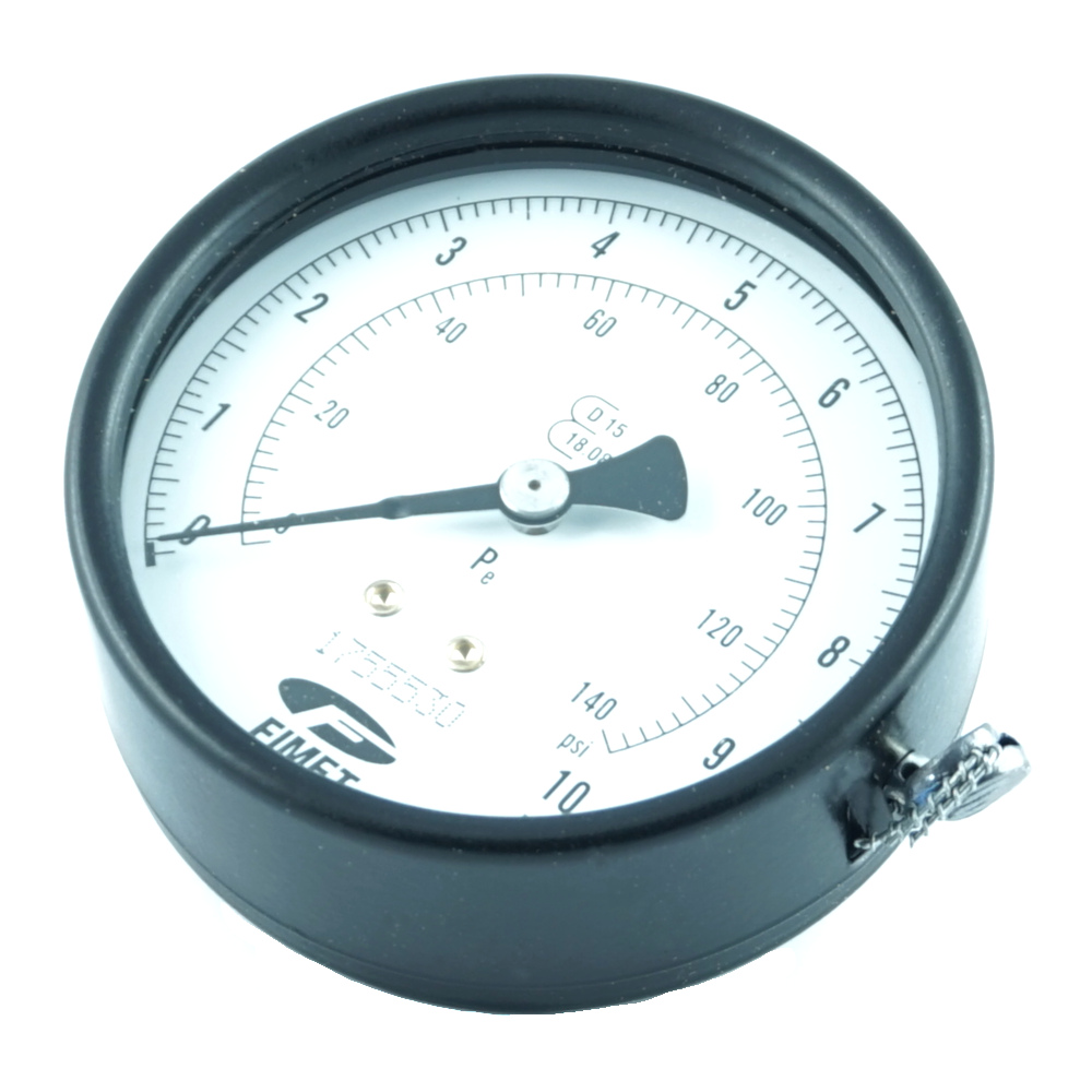 Air gauge d.80 0-10bar/psi CEE (909038, RAVAGLIOLI)