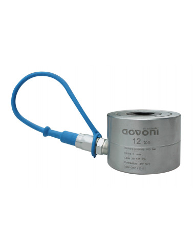 Hidrauliskais cilindrs 12 t, tērauda, gājiens 8 mm, ātrais savienojums (GO1012Q, GOVONI)