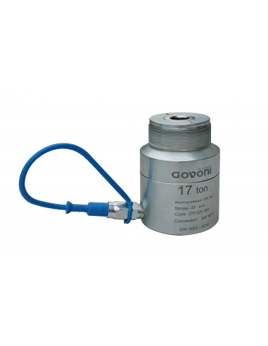 Hydraulic cylinder 17 t, steel, 43 mm stroke, quick coupling (GO1017Q, GOVONI)