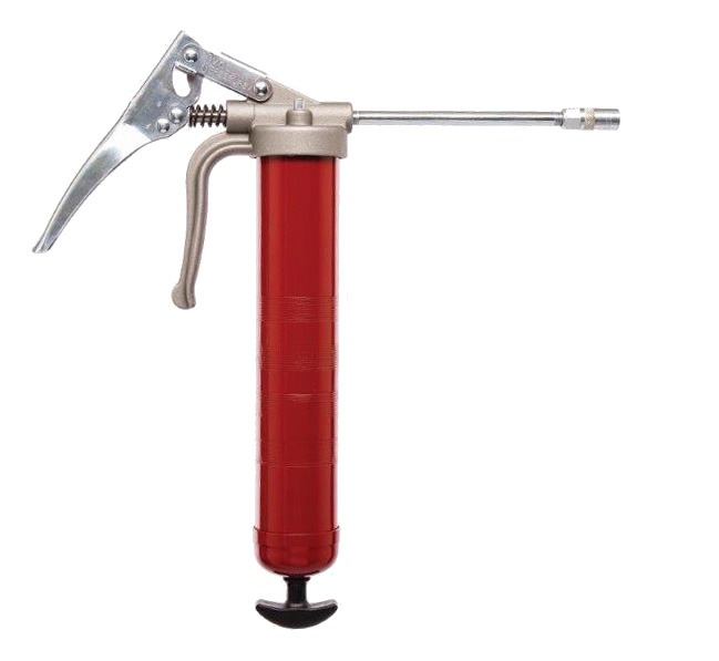 Lever grease gun with pistol grip and rigid extension (555, EUROLUBE)