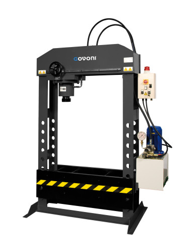 Electro-hydraulic press, three-phase motor, mobile ram, 100 t (GO1441, GOVONI)