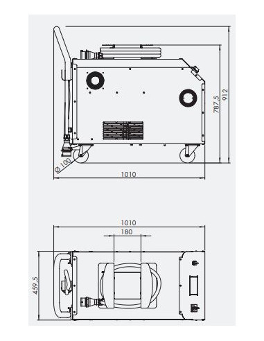 Indukcijas sildītājs FOCUS 8 kW ar invertoru (GO1472, GOVONI)
