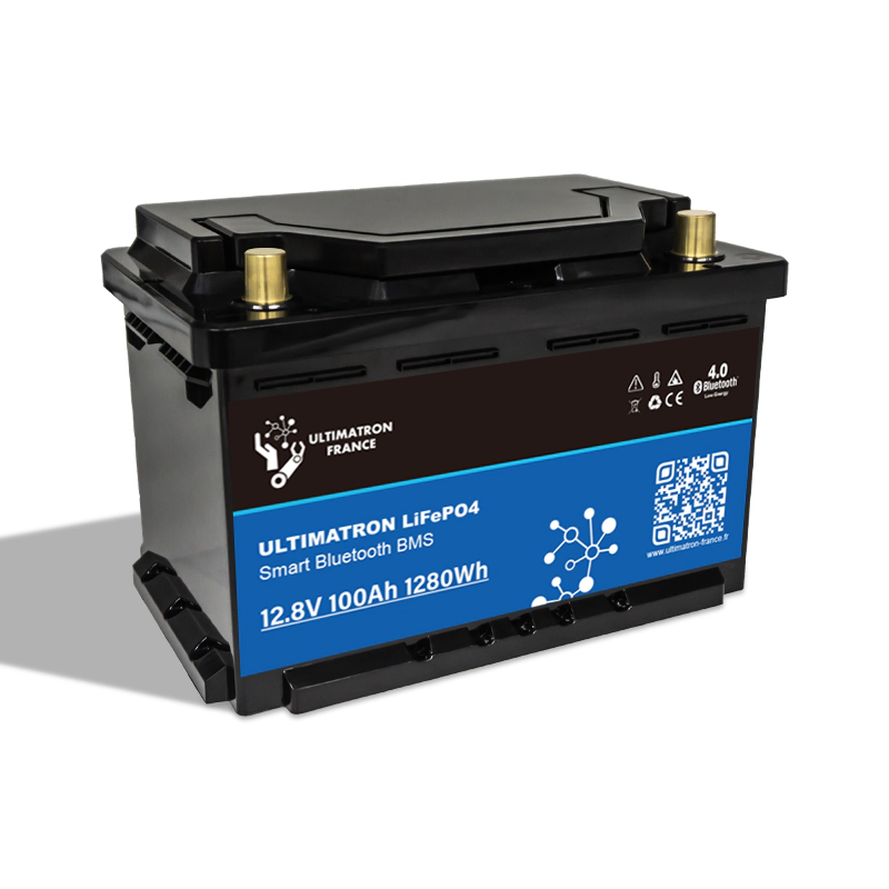 Ličio akumuliatorius po sėdyne LiFePO4 12,8 V 100 Ah su Bluetooth ir išmaniuoju BMS (ULS-12-100-LN3, ULTIMATRON)