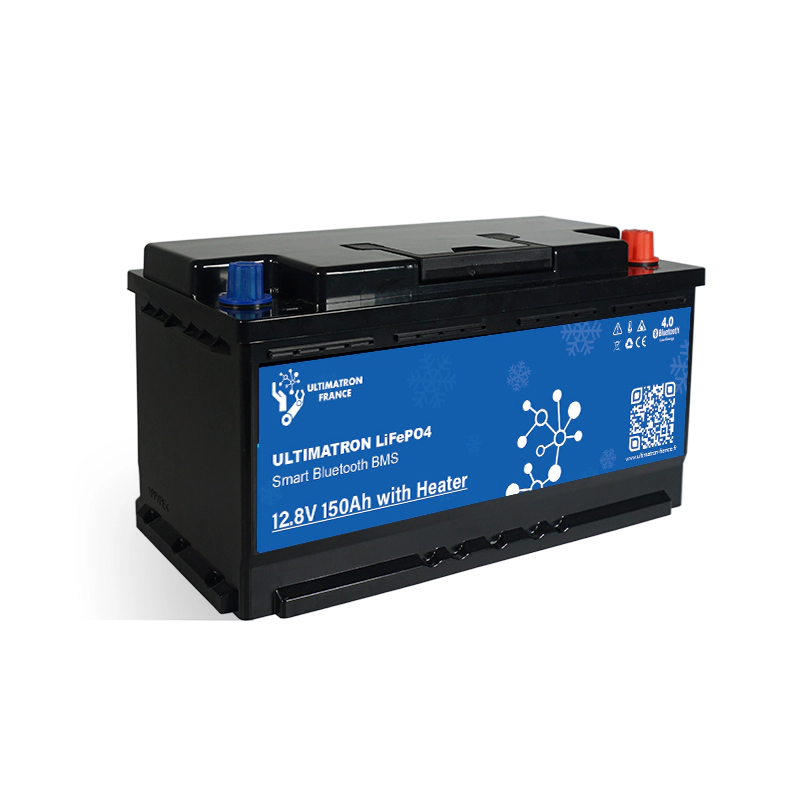 Ličio akumuliatorius po sėdyne LiFePO4 12,8 V 150 Ah su Bluetooth, išmaniuoju BMS ir šildymu (ULS-12-150H, ULTIMATRON)