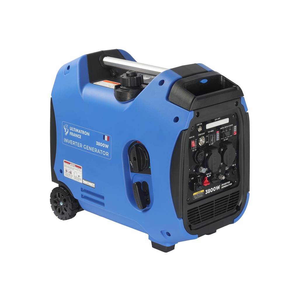 Invertora benzīna ģenerators 3,5 kW ar elektrisko starteri (ULT-3800-EU, ULTIMATRON)