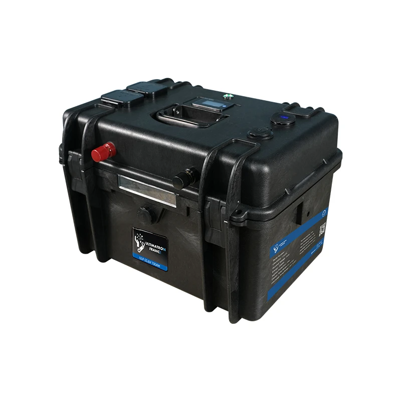 Nešiojamas hermetiškas ličio akumuliatorius LiFePO4 25,6 V 100 Ah su Bluetooth ir ekranu (ULP-24-100, ULTIMATRON)