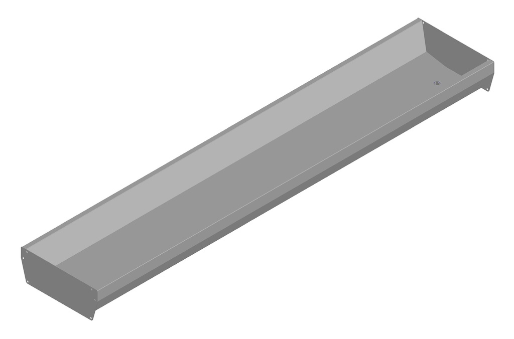 Drip pan L=2085 mm, for service tower 17873 (17859, EUROLUBE)