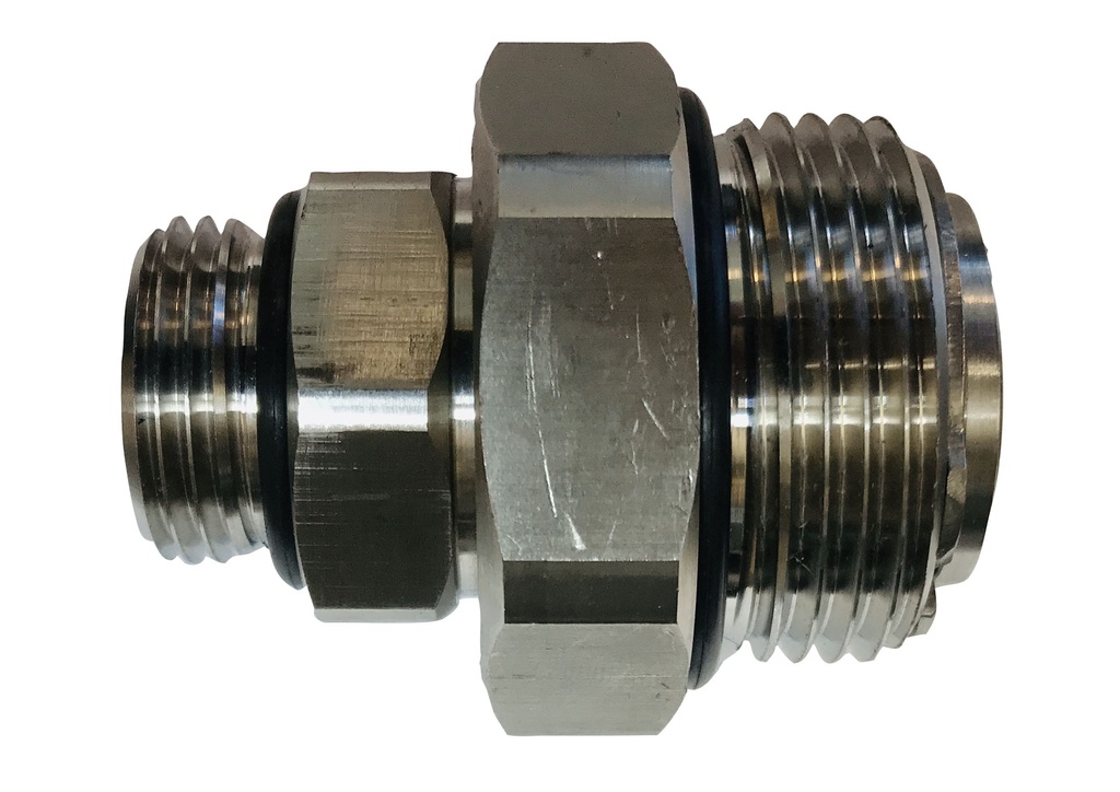 Sukamoji jungtis chemikalams 1/2 col. – 1 col. BSP (I-I), nerūdijantis plienas (3369190, EUROLUBE)