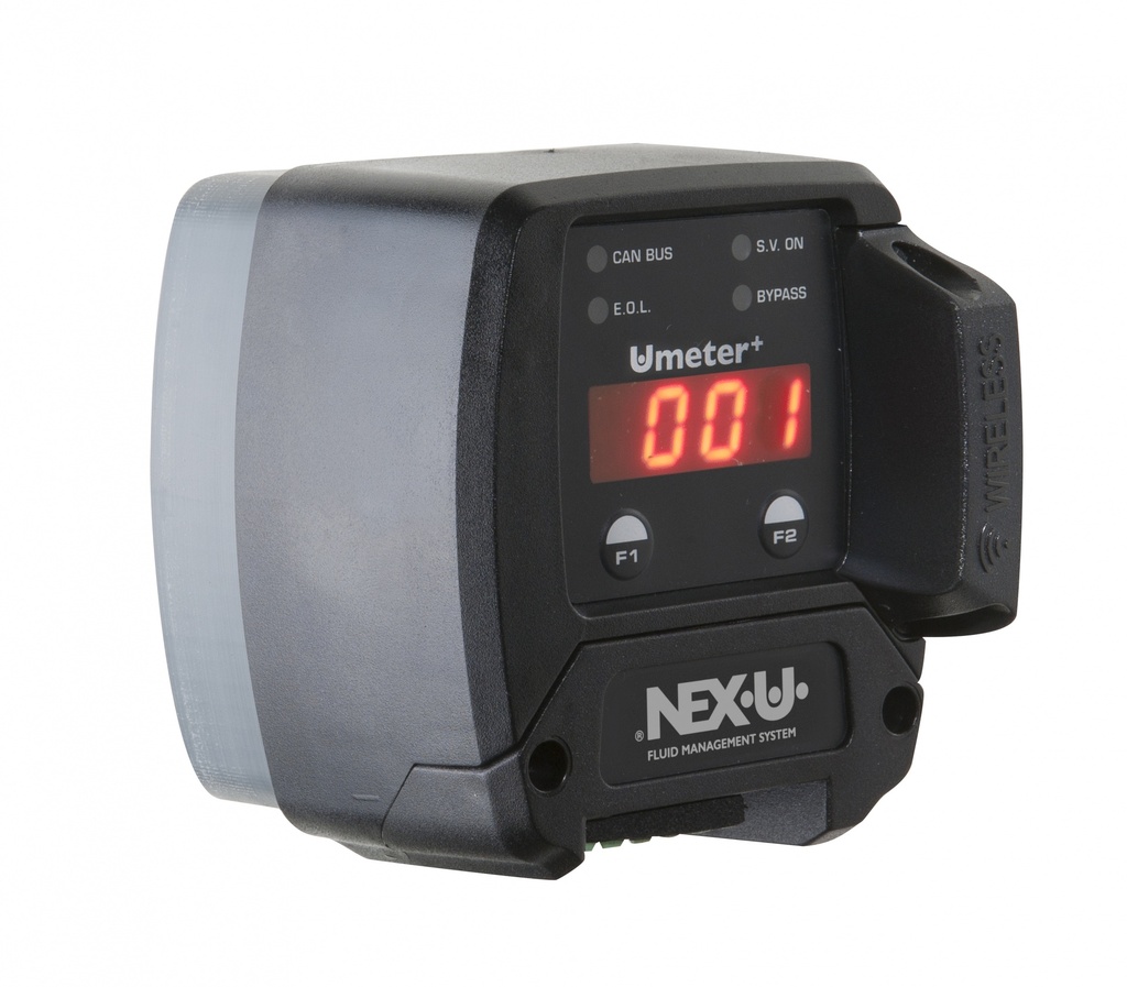 NEX·U® U·meter+ plūsmas skaitītājs, PVC, 1/2 collas ar Bluetooth® (53863, EUROLUBE)