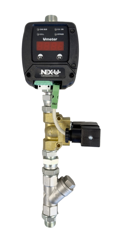 NEX·U·® Line meter kit for oil & antifreeze 1/2" (M)-(M) BSP (53870, EUROLUBE)