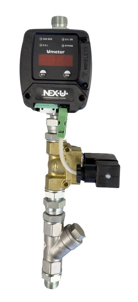 NEX·U·® Line meter kit for oil & antifreeze with Bluetooth® 1/2" (M)-(M) BSP (53871, EUROLUBE)