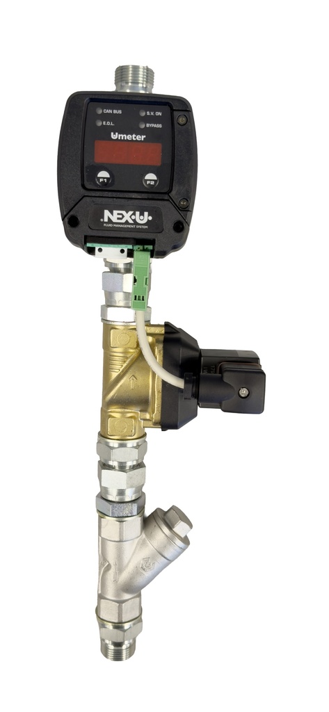 NEX·U·® Line meter kit for diesel 3/4" (M)-(M) BSP (53874, EUROLUBE)