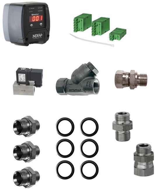 NEX·U·® Line meter kit for AdBlue® 1/2" (M)-(M) BSP (53875, EUROLUBE)
