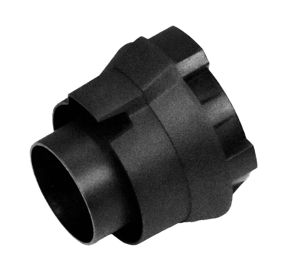 Adapter 4 in.–3 in. for 3 in. (75 mm) exhaust hose (68600, EUROLUBE)