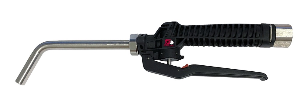 Soft-closing control valve for fluids, lockable, with 60° outlet pipe 1/2 col. (F) BSP (10255, EUROLUBE)
