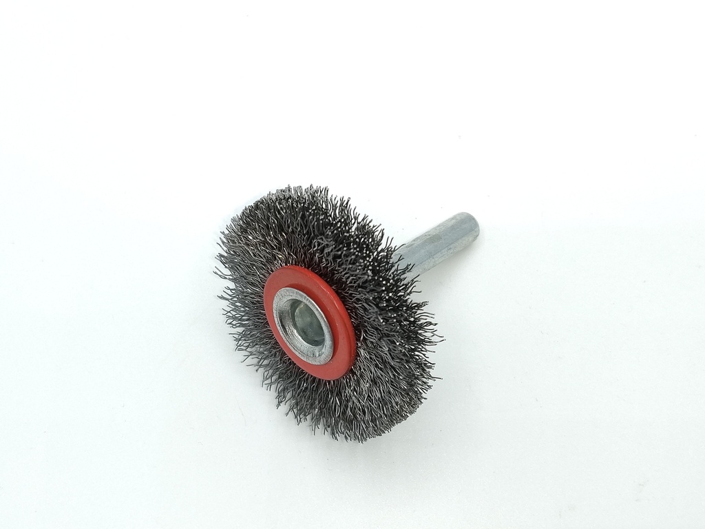Stahldraht Schaft-Rundbürste 40 x 7 mm breit 6mm Schaft (00034222, PICHLER)
