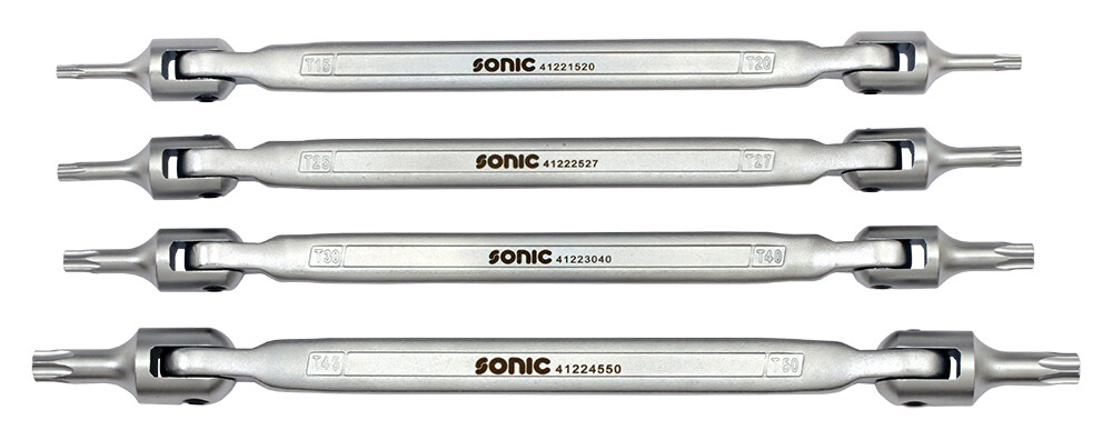 Hangable TORX bit set in pouch, 4 pcs (600427, SONIC)