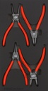 Snap Ring Pliers Set 4 pcs, SFS 1/3 Module (600430, SONIC)