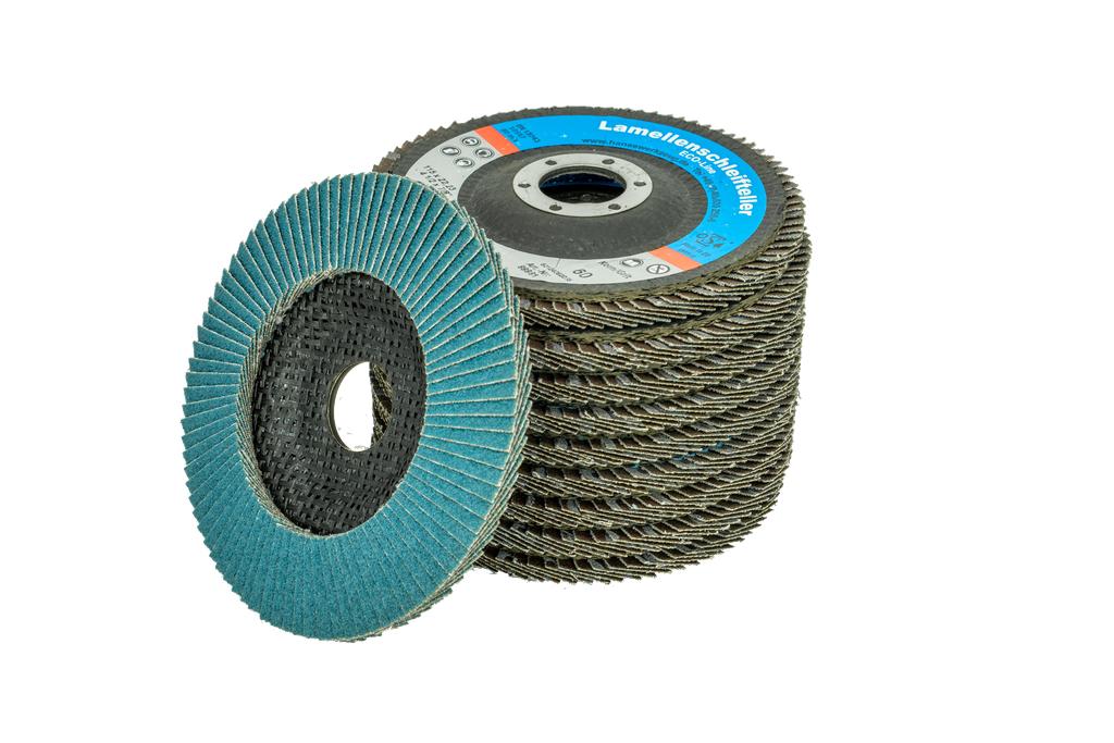Eco-Line flap discs, depressed centre, 115 mm, grit 60, pack of 10 (00099981, PICHLER)