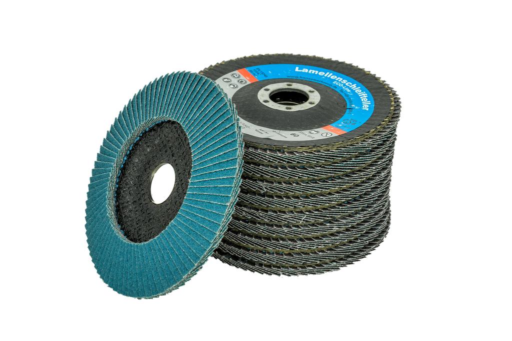 Žiedlapiniai šlifavimo diskai Eco-Line, lenkti, 125 mm, K60, 10 vnt. (00099986, PICHLER)
