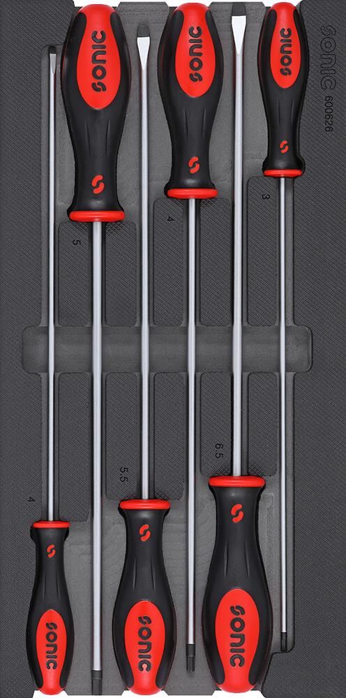 Ilgų atsuktuvų komplektas SFS, 6 vnt. (600626, SONIC)